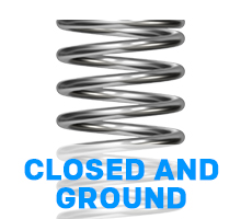 closed and ground compression spring end type
