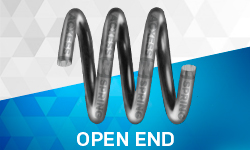 coil spring with open ends
