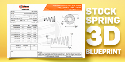 Compression Spring Conical Stock Spring 3d Blueprint