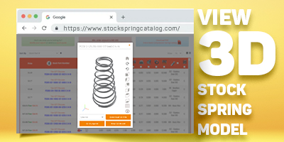 Compression Spring Conical View 3d Stock Spring Model