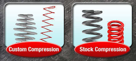 compression spring design stock vs custom springs