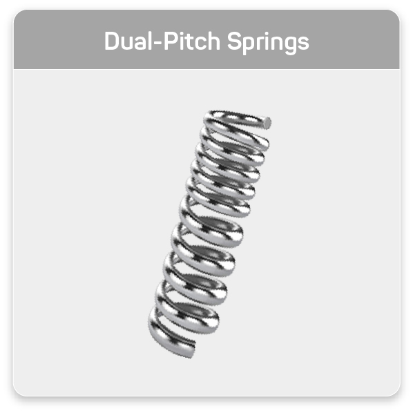 dual pitch coil spring