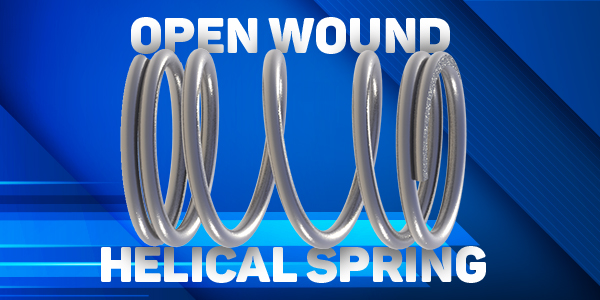 open wound helical spring