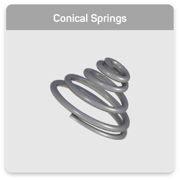 tapered coil spring